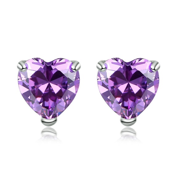 Jewelry - ❤️4 for $20 Purple Stud Earring swarovski elements